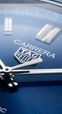 Buy Shop Tag Heuer Carrera Date Blue Dial Blue Leather Strap Watch for Men - WBN2112.FC6504 USA Online