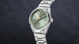 Buy Shop Tag Heuer Carrera Date Automatic 18K Green Dial Silver Steel Strap Watch for Women - WBN2312.BA0001 USA Online