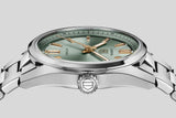 Buy Shop Tag Heuer Carrera Date Automatic 18K Green Dial Silver Steel Strap Watch for Women - WBN2312.BA0001 USA Online