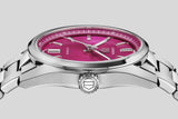 Buy Shop Tag Heuer Carrera Date Automatic 18K Pink Dial Silver Steel Strap Watch for Women - WBN2313.BA0001 USA Online
