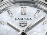 Buy Shop Tag Heuer Carrera Mother of Pearl Dial Silver Steel Strap Watch for Women - WBN2410.BA0621 USA Online