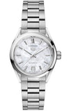 Buy Shop Tag Heuer Carrera Mother of Pearl Dial Silver Steel Strap Watch for Women - WBN2410.BA0621 USA Online