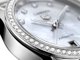 Buy Shop Tag Heuer Carrera Date Diamonds Mother of Pearl Dial Silver Steel Strap Watch for Women - WBN2414.BA0621 USA Online