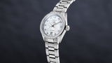 Buy Shop Tag Heuer Carrera Date Diamonds Mother of Pearl Dial Silver Steel Strap Watch for Women - WBN2414.BA0621 USA Online