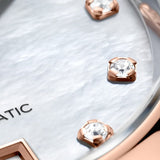 Buy Shop Tag Heuer Carrera Date Automatic Mother of Pearl Dial Two Tone Steel Strap Watch for Women - WBN2450.BD0569 USA Online