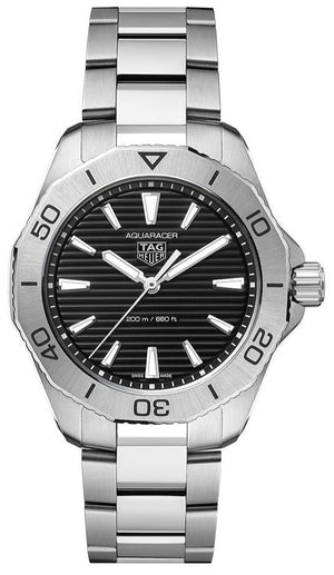 Buy Shop Tag Heuer Aquaracer Professional 200 Quartz Black Dial Silver Steel Strap Watch for Men - WBP1110.BA0627 USA Online
