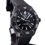 Buy Shop Tag Heuer Aquaracer Professional 200 Solargraph Quartz Black Dial Black Rubber Strap Watch for Men - WBP1112.FT6199 USA Online