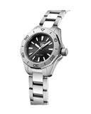Buy Shop Tag Heuer Aquaracer Professional 200 Quartz Black Dial Silver Steel Strap Watch for Women - WBP1410.BA0622 USA Online