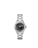 Buy Shop Tag Heuer Aquaracer Professional 200 Quartz Black Dial Silver Steel Strap Watch for Women - WBP1410.BA0622 USA Online