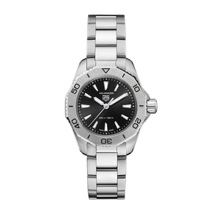 Buy Shop Tag Heuer Aquaracer Professional 200 Quartz Black Dial Silver Steel Strap Watch for Women - WBP1410.BA0622 USA Online