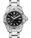 Buy Shop Tag Heuer Aquaracer Professional 200 Quartz Black Dial Silver Steel Strap Watch for Women - WBP1410.BA0622 USA Online