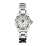 Buy Shop Tag Heuer Aquaracer Professional 200 Quartz Diamond Mother of Pearl Dial Silver Steel Strap Watch for Women - WBP1417.BA0622 USA Online