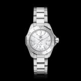 Buy Shop Tag Heuer Aquaracer Professional 200 Quartz Mother of Pearl Dial Silver Steel Strap Watch for Women - WBP1418.BA0622 USA Online