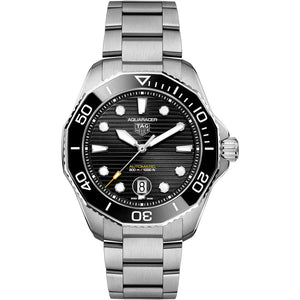 Buy Shop Tag Heuer Aquaracer Professional 300 Automatic Black Dial Silver Steel Strap Watch for Men - WBP201A.BA0632 USA Online