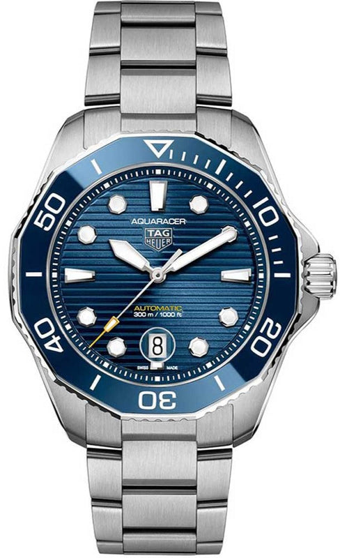 Buy Shop Tag Heuer Aquaracer Professional 300 Automatic Blue Dial Silver Steel Strap Watch for Men - WBP201B.BA0632 USA Online