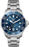 Buy Shop Tag Heuer Aquaracer Professional 300 Automatic Blue Dial Silver Steel Strap Watch for Men - WBP201B.BA0632 USA Online