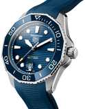 Buy Shop Tag Heuer Aquaracer Professional 300 Automatic Blue Dial Blue Rubber Strap Watch for Men - WBP201B.FT6198 USA Online