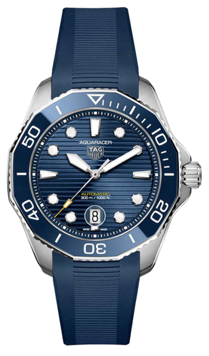Buy Shop Tag Heuer Aquaracer Professional 300 Automatic Blue Dial Blue Rubber Strap Watch for Men - WBP201B.FT6198 USA Online
