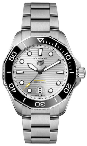 Buy Shop Tag Heuer Aquaracer Professional 300 Automatic Silver Dial Silver Steel Strap Watch for Men - WBP201C.BA0632 USA Online