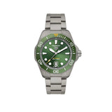 Buy Shop Tag Heuer Aquaracer Professional 300 Automatic Green Dial Silver Steel Strap Watch for Men - WBP208B.BF0631 USA Online