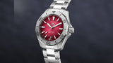 Buy Shop Tag Heuer Aquaracer Professional 200 Automatic Red Dial Silver Steel Strap Watch for Men - WBP2114.BA0627 USA Online