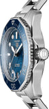 Buy Shop Tag Heuer Aquaracer Professional 300 Automatic Diamonds Blue Dial Silver Steel Strap Watch for Women - WBP231B.BA0618 USA Online