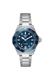 Buy Shop Tag Heuer Aquaracer Professional 300 Automatic Diamonds Blue Dial Silver Steel Strap Watch for Women - WBP231B.BA0618 USA Online