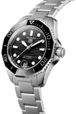 Buy Shop Tag Heuer Aquaracer Professional 300 Automatic Black Dial Silver Steel Strap Watch for Women - WBP231D.BA0626 USA Online