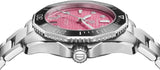 Buy Shop Tag Heuer Aquaracer Professional 300 Automatic Diamonds Pink Dial Silver Steel Strap Watch for Women - WBP231J.BA0618 USA Online