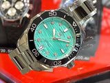 Buy Shop Tag Heuer Aquaracer Professional 300 Automatic Diamonds Green Dial Silver Steel Strap Watch for Women - WBP231K.BA0618 USA Online