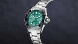 Buy Shop Tag Heuer Aquaracer Professional 300 Automatic Diamonds Green Dial Silver Steel Strap Watch for Women - WBP231K.BA0618 USA Online