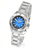 Buy Shop Tag Heuer Aquaracer Professional 200 Automatic Diamond Blue Dial Silver Steel Strap Watch for Women - WBP2411.BA0622 USA Online