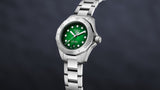 Buy Shop Tag Heuer Aquaracer Professional 200 Automatic Diamond Green Dial Silver Steel Strap Watch for Women - WBP2415.BA0622 USA Online