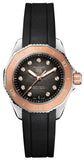 Buy Shop Tag Heuer Aquaracer Professional 200 Automatic Diamonds Black Dial Black Rubber Strap Watch for Women - WBP2451.FT6200 USA Online