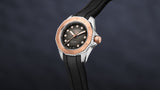 Buy Shop Tag Heuer Aquaracer Professional 200 Automatic Diamonds Black Dial Black Rubber Strap Watch for Women - WBP2451.FT6200 USA Online
