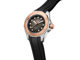Buy Shop Tag Heuer Aquaracer Professional 200 Automatic Diamonds Black Dial Black Rubber Strap Watch for Women - WBP2451.FT6200 USA Online