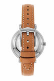 Buy Shop Fossil Jacqueline Three Hand Date Luggage Blue Dial Brown Leather Strap Watch for Women - ES4274 USA Online