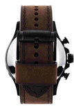 Buy Shop Fossil Nate Chronograph Brown Dial Brown Leather Strap Watch for Men - JR1487 USA Online