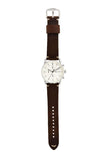 Buy Shop Fossil The Commuter White Dial Brown Leather Strap Watch for Men - FS5402 USA Online