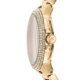 Buy Shop Michael Kors Camille Analog Red Dial Gold Steel Strap Watch For Women - MK7196 USA Online