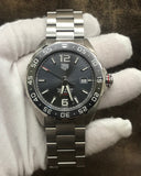 Buy Shop Tag Heuer Formula 1 Calibre 5 Chronograph Anthracite Dial Silver Steel Strap Watch for Men - WAZ2011.BA0842 USA Online