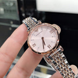Buy Shop Emporio Armani Gianni T Bar Pink Dial Two Tone Steel Strap Watch For Women - AR11223 USA Online