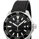 Buy Shop Tag Heuer Aquaracer Quartz Black Dial Black Rubber Strap Watch for Men - WAY101A.FT6141 USA Online
