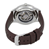 Buy Shop Emporio Armani Meccanico White Dial Brown Leather Strap Watch For Men - AR1946 USA Online