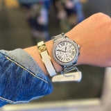 Buy Shop Michael Kors Camille Crystals Quartz Silver Dial Silver Steel Strap Watch for Women - MK6993 USA Online