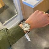 Buy Shop Michael Kors Catelyn Three-Hand Crystals Silver Dial Two Tone Steel Strap Watch for Women - MK4633 USA Online