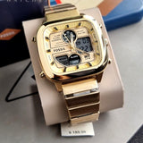Buy Shop Fossil Retro Analog-Digital Gold Dial Gold Steel Strap Watch for Men - FS5889 USA Online