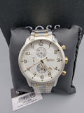 Buy Shop Hugo Boss Areoliner Chronograph White Dial Two Tone Steel Strap Watch for Men - 1513236 USA Online