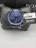 Hugo Boss Navigator Chronograph Blue Dial Blue Mesh Bracelet Watch for Men - 1513538