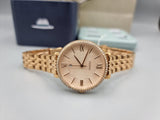 Buy Shop Fossil Jacqueline Rose Gold Dial Rose Gold Steel Strap Watch for Women - ES3632 USA Online